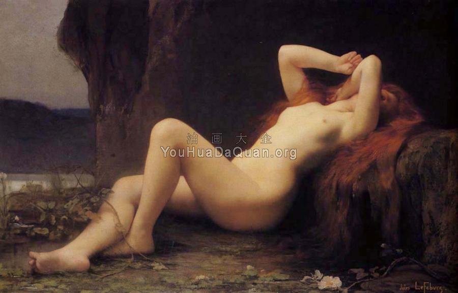 Mary Magdalene In The Cave - 朱·约瑟夫·勒费弗尔